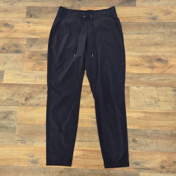 Athleta Women's Midtown Cropped Ankle Stretch Pants Navy Blue Pull On Size 2 - Picture 1 of 6
